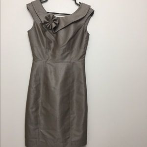 Calvin Klein Fitted Midi Dress Sz 2